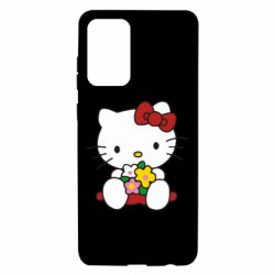 Чехол для Samsung A72 5G Kitty с букетиком - PrintSalon