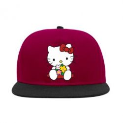 Снепбек Kitty с букетиком - PrintSalon