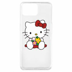 Чехол для Oppo A73 Kitty с букетиком - PrintSalon