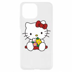 Чехол для Xiaomi Mi11 Lite Kitty с букетиком - PrintSalon