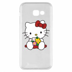 Чехол для Samsung A5 2017 Kitty с букетиком - PrintSalon