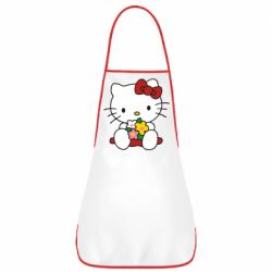 Фартук Kitty с букетиком - PrintSalon