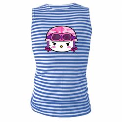 Майка-тельняшка Kitty-вояка - PrintSalon
