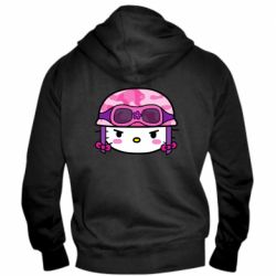 Мужское худи на молнии Kitty-вояка - PrintSalon