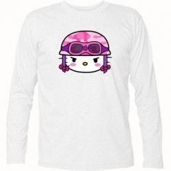 Футболка с длинным рукавом Kitty-вояка - PrintSalon