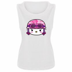 Женская майка Kitty-вояка - PrintSalon