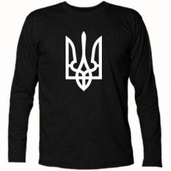 Футболка з довгим рукавом Класичний герб України - PrintSalon