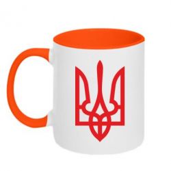 Чашка двокольорова Класичний герб України - PrintSalon