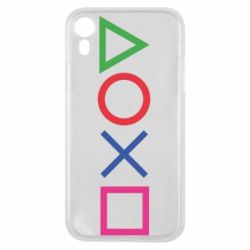 Чехол для iPhone XR Кнопки PlayStation