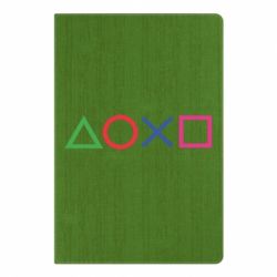 Блокнот з принтом Кнопки PlayStation - PrintSalon