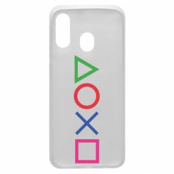 Чохол для Samsung A40 Кнопки PlayStation - PrintSalon