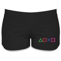Жіночі шорти Кнопки PlayStation - PrintSalon