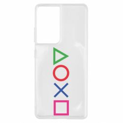 Чохол для Samsung S21 Ultra Кнопки PlayStation - PrintSalon