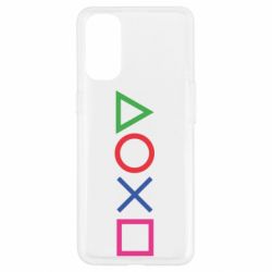 Чохол для Oppo Reno 4Кнопки PlayStation - PrintSalon