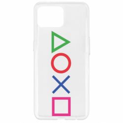 Чохол для Oppo Reno 4 Lite Кнопки PlayStation - PrintSalon