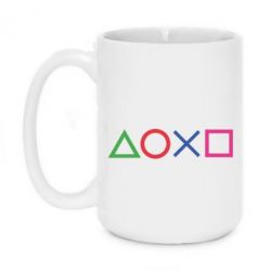 Чашка 420ml Кнопки PlayStation - PrintSalon