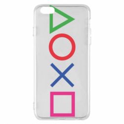 Чохол для iPhone 6 Plus/6S Plus Кнопки PlayStation - PrintSalon