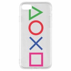Чехол для iPhone 8 Кнопки PlayStation