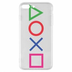 Чехол для iPhone 8 Plus Кнопки PlayStation