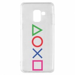 Чохол для Samsung A8 2018 Кнопки PlayStation - PrintSalon