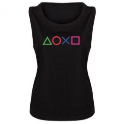 Майка жіноча Кнопки PlayStation - PrintSalon