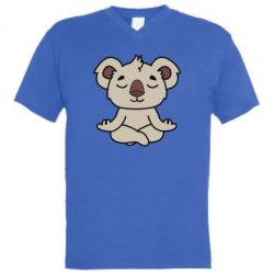 Чоловіча футболка з V-подібним вирізом Koala - PrintSalon
