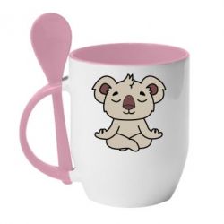 Чашка з ложкою Koala - PrintSalon