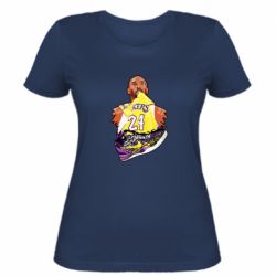 Женская футболка Kobe Bryant and sneakers - PrintSalon