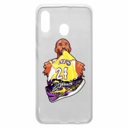 Чехол для Samsung A20 Kobe Bryant and sneakers - PrintSalon