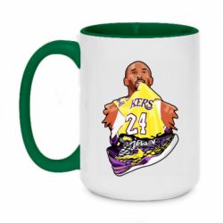 Чашка двокольорова велика Kobe Bryant and sneakers