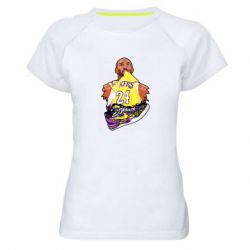 Женская футболка для спорта Kobe Bryant and sneakers