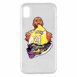 Чохол для iPhone X/Xs Kobe Bryant and sneakers