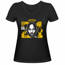 Женская футболка с V-образным вырезом Kobe Bryant art - PrintSalon