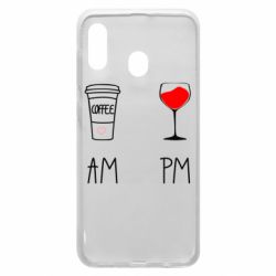 Чохол для Samsung A30 Кофе и бокал с вином - PrintSalon