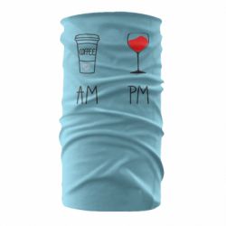 Бандана Кофе и бокал с вином