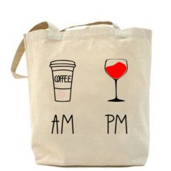 Торба Кофе и бокал с вином - PrintSalon