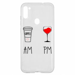 Чохол для Samsung A11 / M11 Кофе и бокал с вином - PrintSalon
