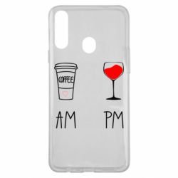 Чохол для Samsung A20s Кофе и бокал с вином - PrintSalon