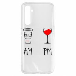 Чохол для Realme 6 Pro Кофе и бокал с вином - PrintSalon