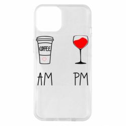 Чохол для iPhone 14 Кофе и бокал с вином - PrintSalon