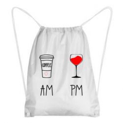 Рюкзак-мешок Кофе и бокал с вином