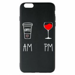 Чохол для iPhone 6 Plus/6S Plus Кофе и бокал с вином - PrintSalon