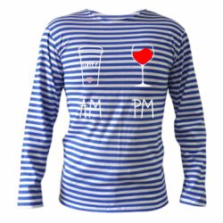 Тільник з довгим рукавом Кофе и бокал с вином - PrintSalon