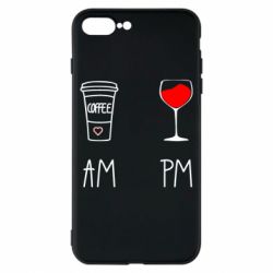 Чохол для iPhone 8 Plus Кофе и бокал с вином
