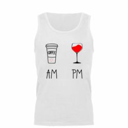 Майка чоловіча Кофе и бокал с вином - PrintSalon