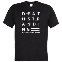 Мужская футболка  с V-образным вырезом Kojima Productions - PrintSalon