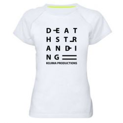 Женская футболка для спорта Kojima Productions - PrintSalon