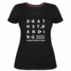 Женская премиум футболка Kojima Productions - PrintSalon