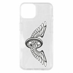 Чехол для iPhone 14 Колесо и крылья - PrintSalon