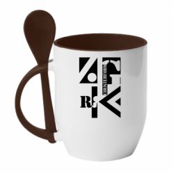 Чашка с ложкой Контрформа - PrintSalon